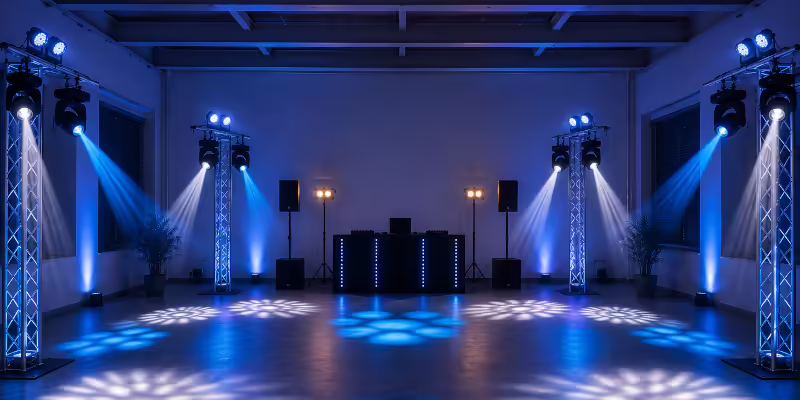 DJ Setup Eventhalle
