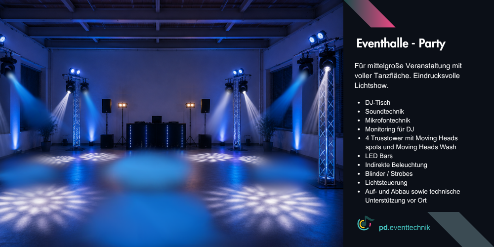 DJ Setup Eventhalle