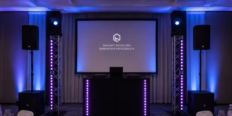 DJ Setup für Firmenevent