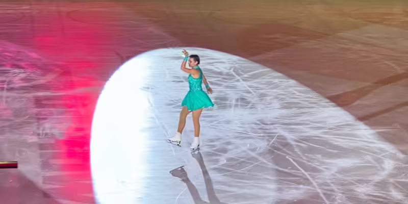Follow-Spot für Eisshow und Auftritt auf dem Eis