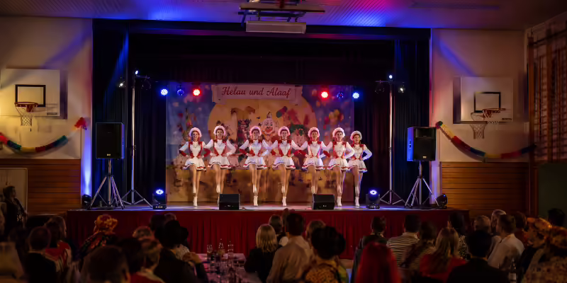 Bühne für Gardeshow