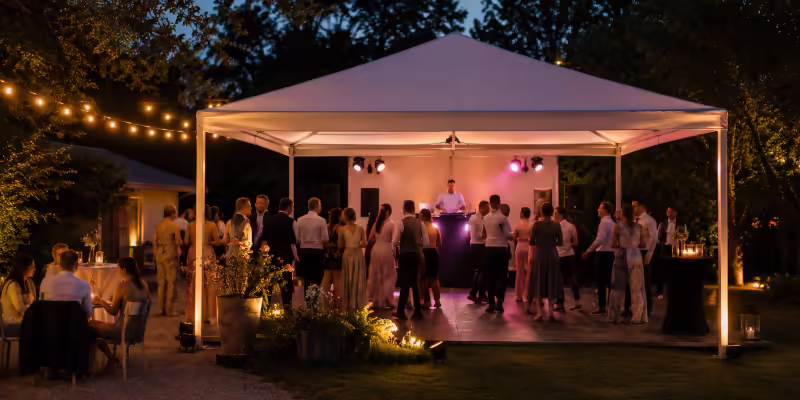 Ambiente-Beleuchtung für Hochzeit