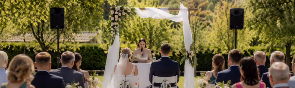 Hochzeit mit Licht- und Tontechnik