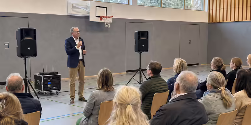 Mikrofone und Präsentationstechnik für Infoabend