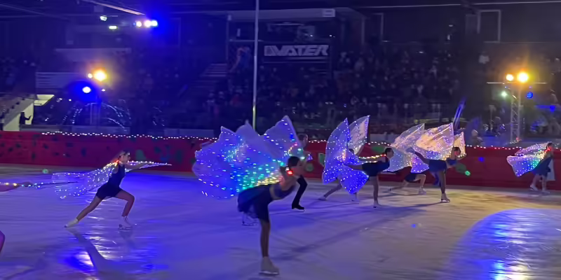 Lichttechnik für Eisshow