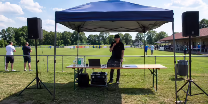 Lichttechnik für Sportshow und Siegerehrung