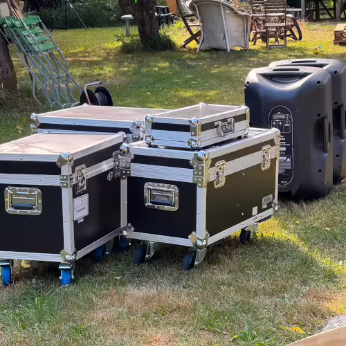 Gartenfest in Isen mit Lichttechnik