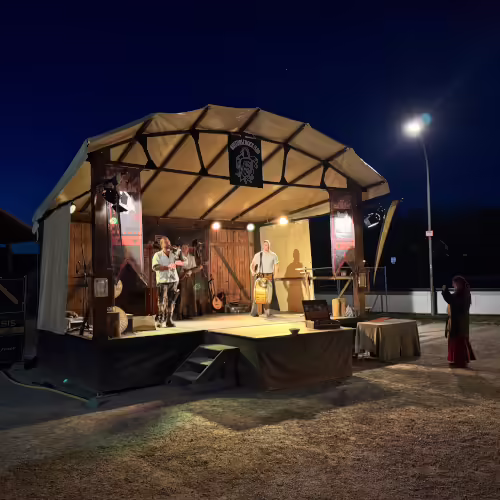 Zeitreise Isen - Lichttechnik für Mittelaltermarkt