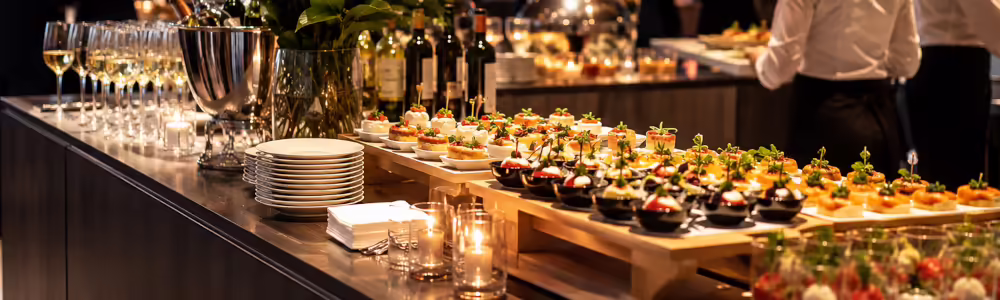 Catering bei einer Firmenveranstaltung